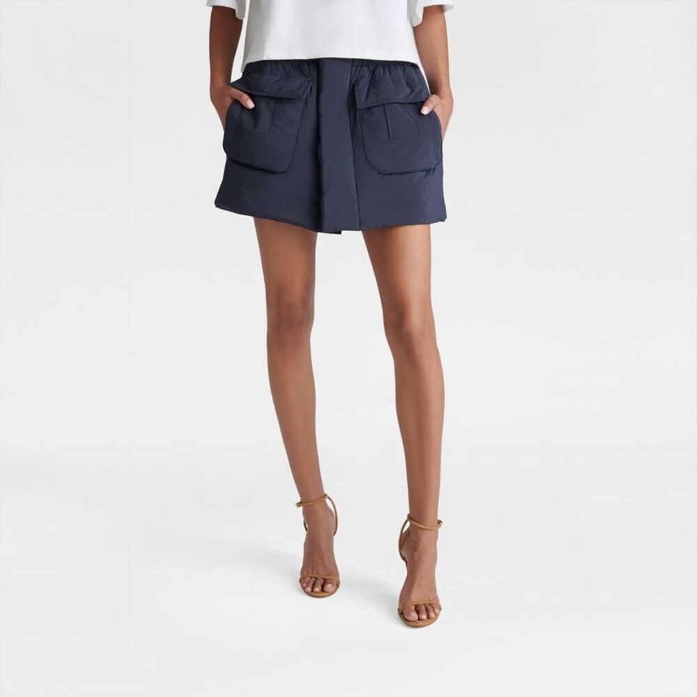 Women's Navy Utility Pocket Skort